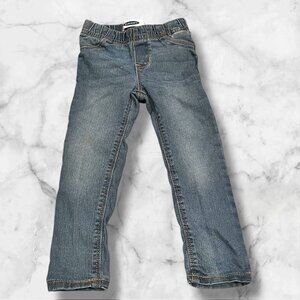 Old Navy Toddler Girls Jeggings 3T Blue Stretch Denim Elastic Waist Comfortable